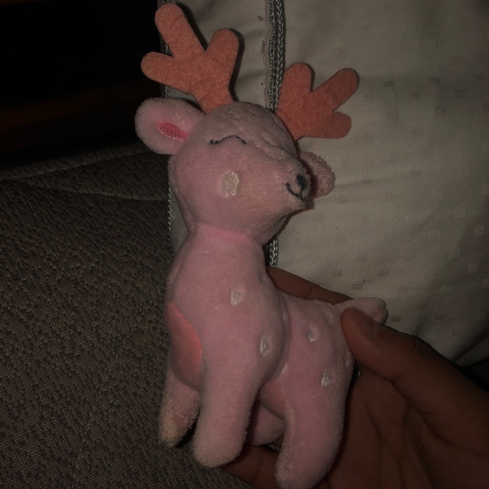 pink cute reindeer